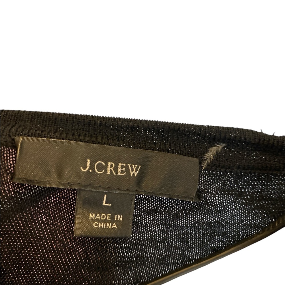 J.Crew Minimalist Women’s Black Merino Wool Sweater Size Large - Picture 2 of 7